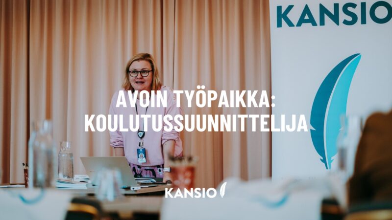 Avoin työpaikka: Koulutussuunnittelija, Opintokeskus Kansio